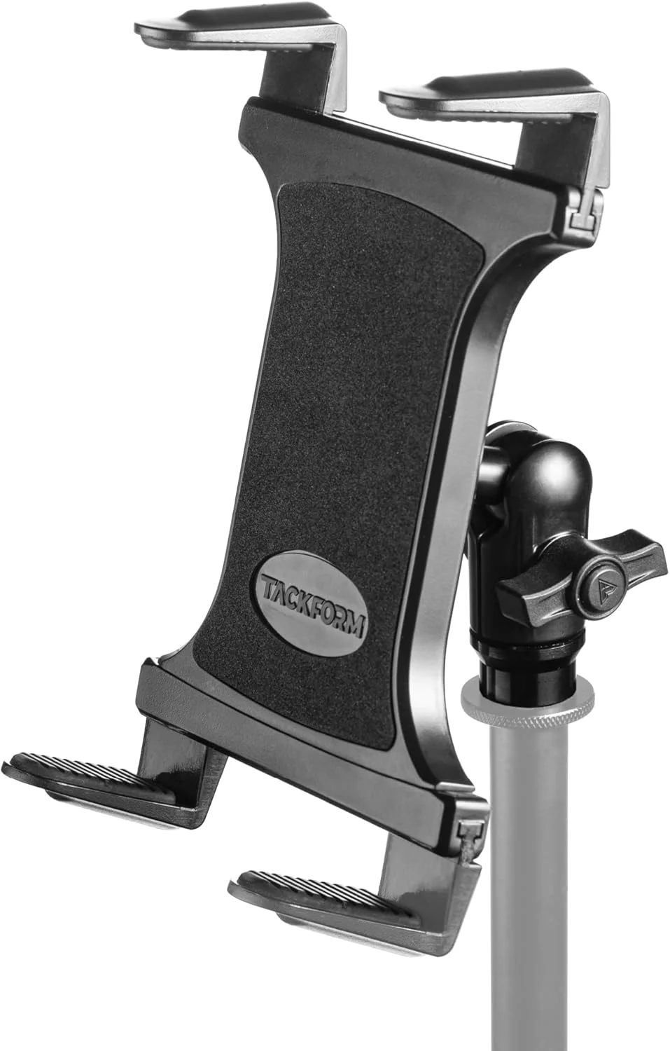 نگهدارنده تبلت Tackform برای پایه میکروفون - حرفه ای، سبک وزن، ضد لغزش، ایده آل برای نوازندگان، اجراهای زنده، ضبط استودیویی | سازگار با آیپد مینی/ایر/پرو، گلکسی و غیره