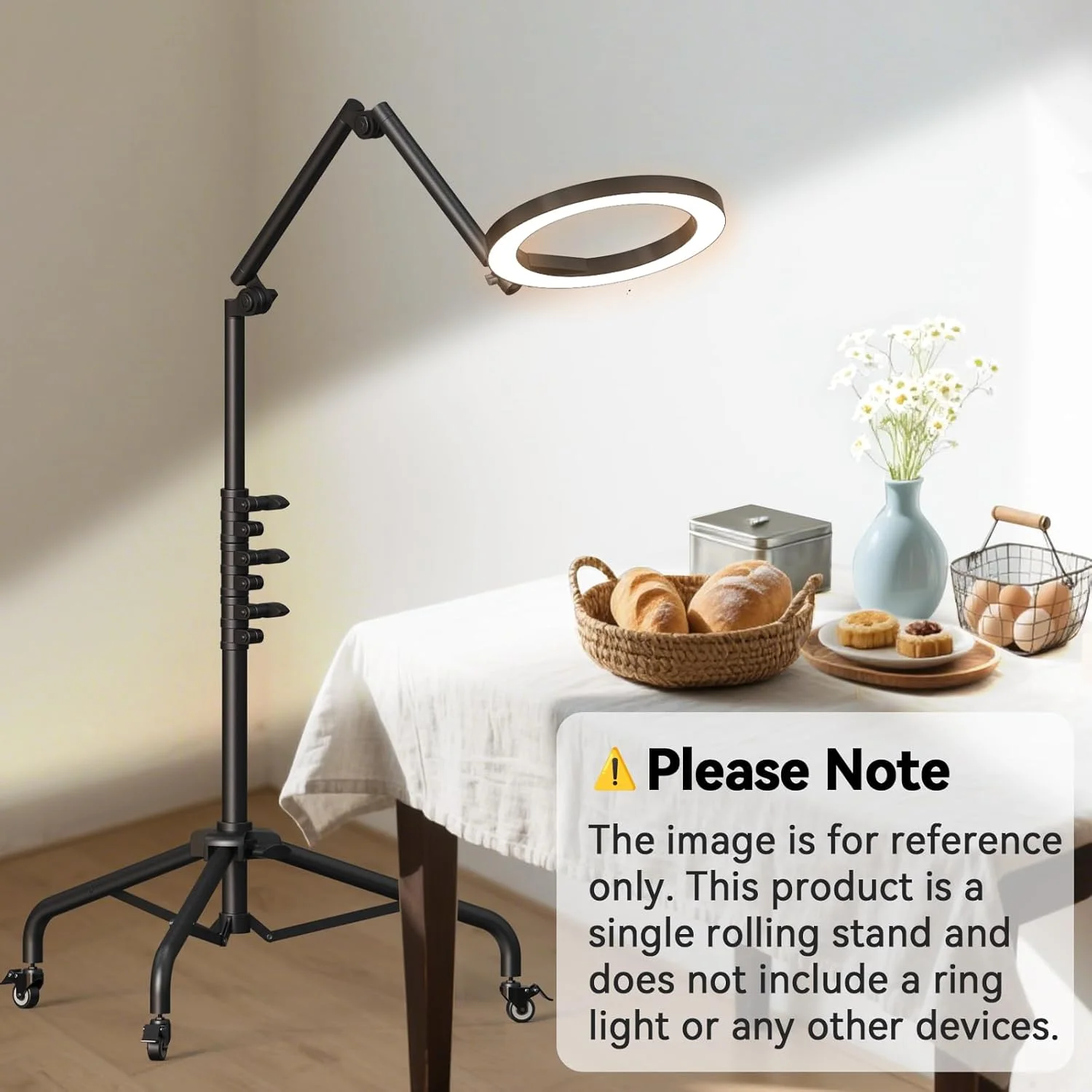 پایه رومیزی چرخ دار تبلت، سه پایه نگهدارنده تبلت برای رینگ لایت/آیپد/تلفن/میکروفون/دوربین DSLR، پیچ 1/4'' 3/8'' 5/8''، سر توپی، بازوی مفصلی جداشدنی 3 قسمتی پایه رومیزی چرخ دار تبلت، سه پایه نگهدارنده تبلت برای رینگ لایت/آیپد/تلفن/میکروفون/دوربین DSLR، پیچ 1/4'' 3/8'' 5/8''، سر توپی، بازوی مفصلی جداشدنی 3 قسمتی