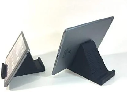 پایه نگهدارنده تبلت، کتابخوان الکترونیکی و گوشی هوشمند TabletProp - سیلیکون نرم و انعطاف پذیر با اندازه جهانی (مشکی)