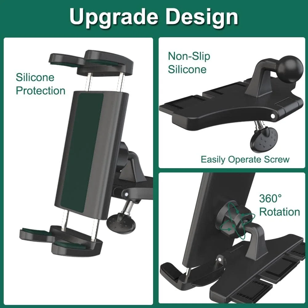 پایه نگهدارنده تبلت برای شیار CD خودرو مناسب برای آیپد و تلفن های 4 تا 13 اینچی، پایه نگهدارنده تبلت پخش کننده CD جلوی خودرو با چرخش 360 درجه جهانی برای آیپد پرو 12.9 ایر مینی، گلکسی زد فولد 4 3، آیفون پایه نگهدارنده تبلت برای شیار CD خودرو مناسب برای آیپد و تلفن های 4 تا 13 اینچی، پایه نگهدارنده تبلت پخش کننده CD جلوی خودرو با چرخش 360 درجه جهانی برای آیپد پرو 12.9 ایر مینی، گلکسی زد فولد 4 3، آیفون