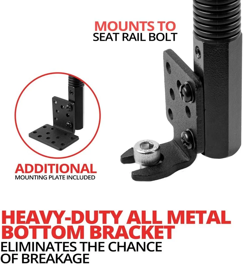 پایه تبلت Tackform برای خودرو و کامیون [پایه ELD] میله آلومینیومی 22 اینچی گردن غازی نگهدارنده ریل صندلی برای تاکسی، ون، وسیله نقلیه، نیمه و غیره. سازگار با آیپد، گلکسی، سرفیس و غیره.