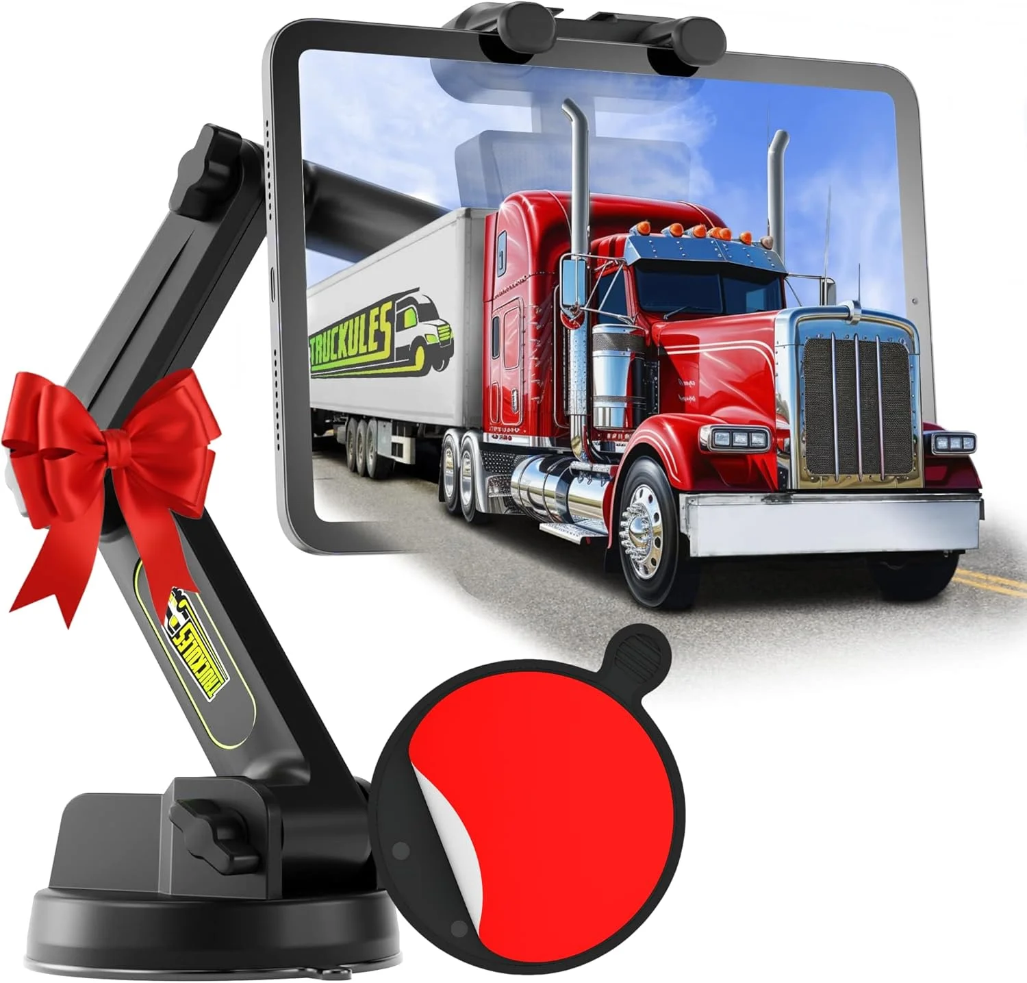 نگهدارنده تبلت برای کامیون - پایه تبلت آیپد برای کامیون، مکنده فوق العاده قوی، بازوی بلند 42 سانتی متری و پایدار، نگهدارنده دستگاه و آیپد برای داشبورد، پد داشبورد شیشه جلو و پنجره - کامیون بزرگ نگهدارنده تبلت برای کامیون - پایه تبلت آیپد برای کامیون، مکنده فوق العاده قوی، بازوی بلند 42 سانتی متری و پایدار، نگهدارنده دستگاه و آیپد برای داشبورد، پد داشبورد شیشه جلو و پنجره - کامیون بزرگ