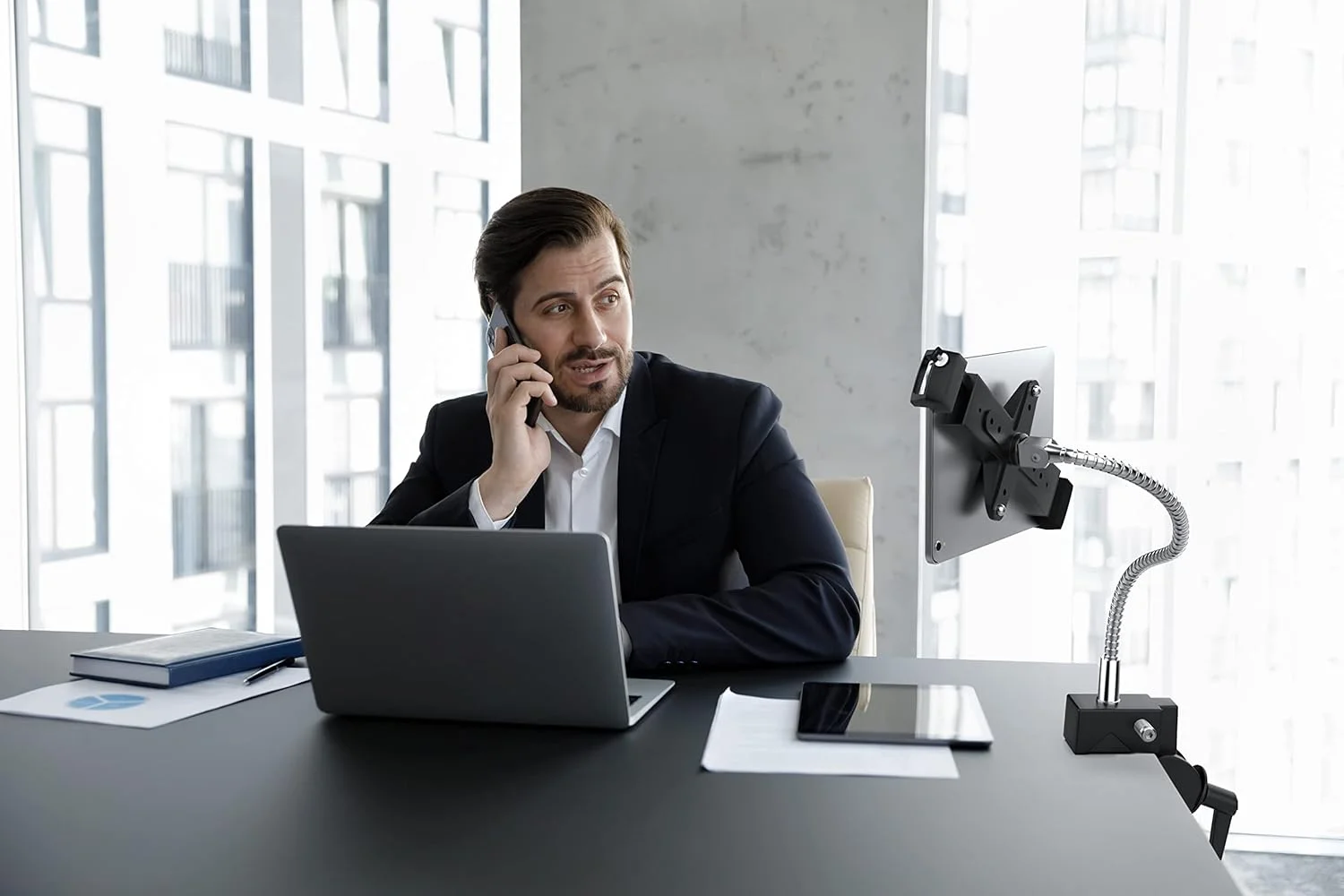 پایه نگهدارنده تبلت گردن غازی با گیره رومیزی – پایه گیره ضد سرقت ایمن CTA با نگهدارنده جهانی - مناسب برای آیپد نسل دهم 10.9 اینچی - آیپد نسل 7/8 10.2 اینچی - سرفیس پرو 4 و تبلت های 7.9 تا 12.5 اینچی - مشکی - (PAD-HGTSB) پایه نگهدارنده تبلت گردن غازی با گیره رومیزی – پایه گیره ضد سرقت ایمن CTA با نگهدارنده جهانی - مناسب برای آیپد نسل دهم 10.9 اینچی - آیپد نسل 7/8 10.2 اینچی - سرفیس پرو 4 و تبلت های 7.9 تا 12.5 اینچی - مشکی - (PAD-HGTSB)