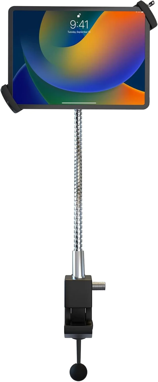 پایه نگهدارنده تبلت گردن غازی با گیره رومیزی – پایه گیره ضد سرقت ایمن CTA با نگهدارنده جهانی - مناسب برای آیپد نسل دهم 10.9 اینچی - آیپد نسل 7/8 10.2 اینچی - سرفیس پرو 4 و تبلت های 7.9 تا 12.5 اینچی - مشکی - (PAD-HGTSB) پایه نگهدارنده تبلت گردن غازی با گیره رومیزی – پایه گیره ضد سرقت ایمن CTA با نگهدارنده جهانی - مناسب برای آیپد نسل دهم 10.9 اینچی - آیپد نسل 7/8 10.2 اینچی - سرفیس پرو 4 و تبلت های 7.9 تا 12.5 اینچی - مشکی - (PAD-HGTSB)