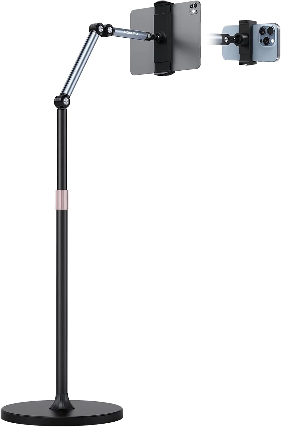 پایه نگهدارنده تبلت، چرخش 360 درجه، سازگار با آیپد، آیفون، سامسونگ، گوگل، تبلت/تلفن کیندل، (4.5''-12'') پایه نگهدارنده تبلت، چرخش 360 درجه، سازگار با آیپد، آیفون، سامسونگ، گوگل، تبلت/تلفن کیندل، (4.5''-12'')