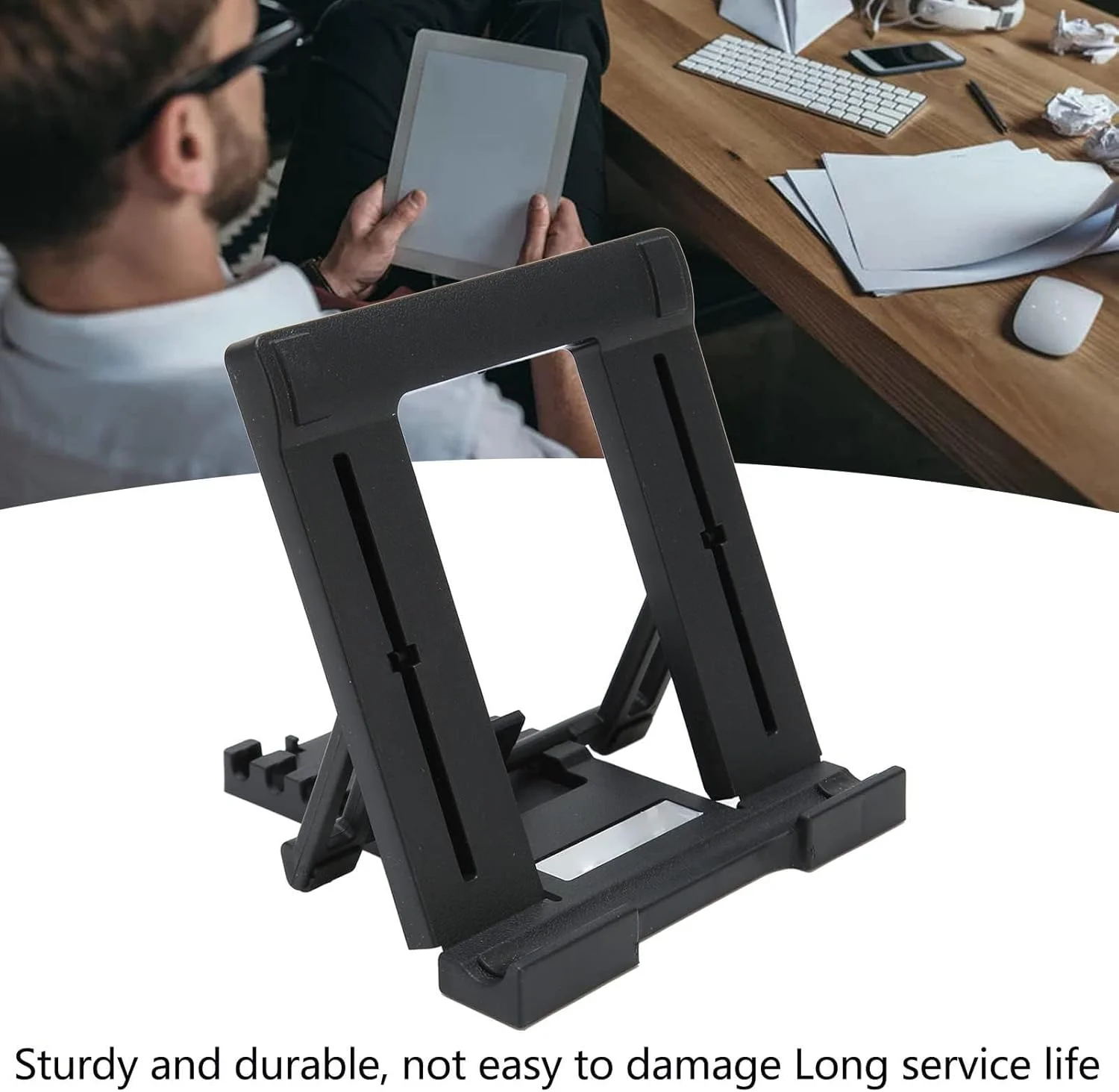 نگهدارنده تبلت، پایه نگهدارنده مانیتور قابل حمل قابل تنظیم مناسب برای تبلت های 7 تا 11 اینچی، کتابخوان الکترونیکی و تلفن نگهدارنده تبلت، پایه نگهدارنده مانیتور قابل حمل قابل تنظیم مناسب برای تبلت های 7 تا 11 اینچی، کتابخوان الکترونیکی و تلفن