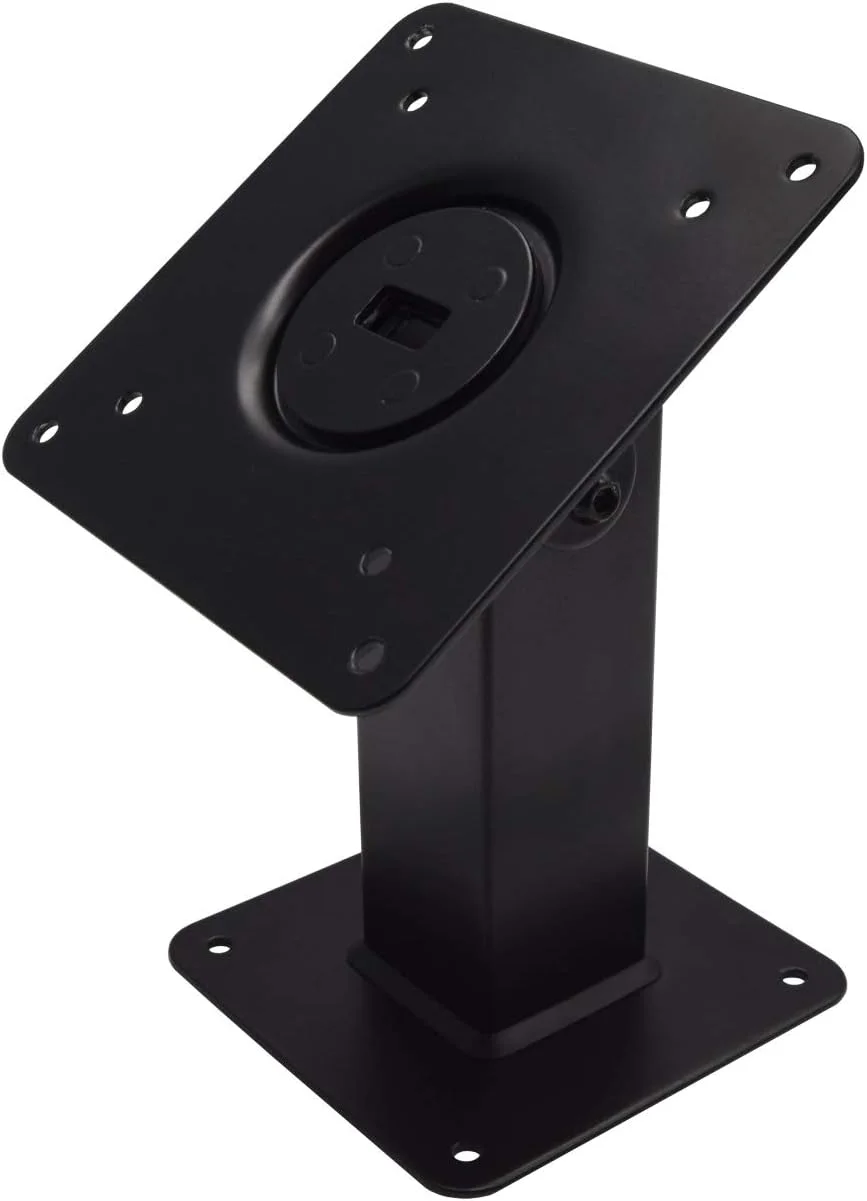 پایه فلزی چرخان 360 درجه TABcare با قابلیت خم شدن 180 درجه، پشتیبانی از VESA 75x75 و 100x100، قابل استفاده به عنوان پایه رومیزی یا دیواری (مشکی)
