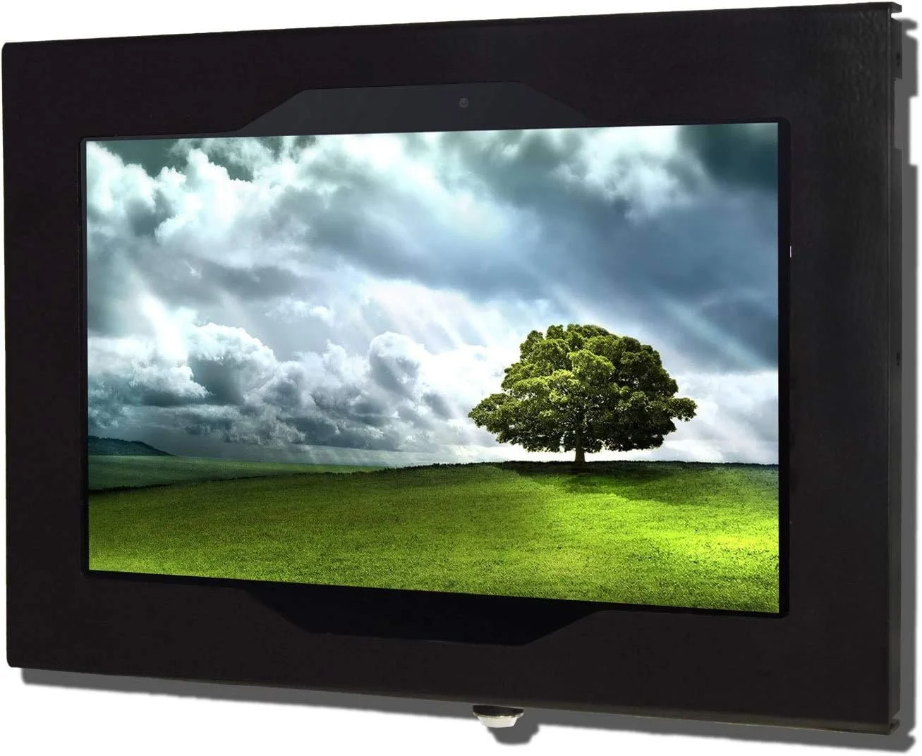 محفظه فلزی ضد سرقت قفل‌دار TABcare برای تبلت سامسونگ گلکسی TAB S5e S6 10.5 اینچی مناسب کیوسک، POS، فروشگاه، نمایش ویترین، سیستم حضور و غیاب (TAB S5e/S6 10.5، مشکی)