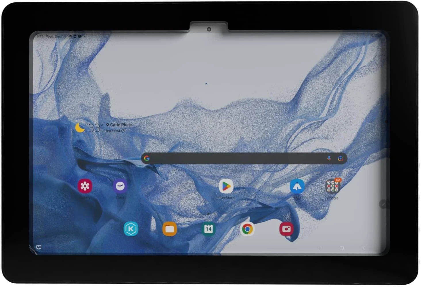 محفظه ضد سرقت اکریلیک VESA تَب‌کِر برای گلکسی TAB S10 FE+ 13.1 اینچ به همراه کیت نصب دیواری رایگان و کابل شارژ 90 درجه (مشکی)