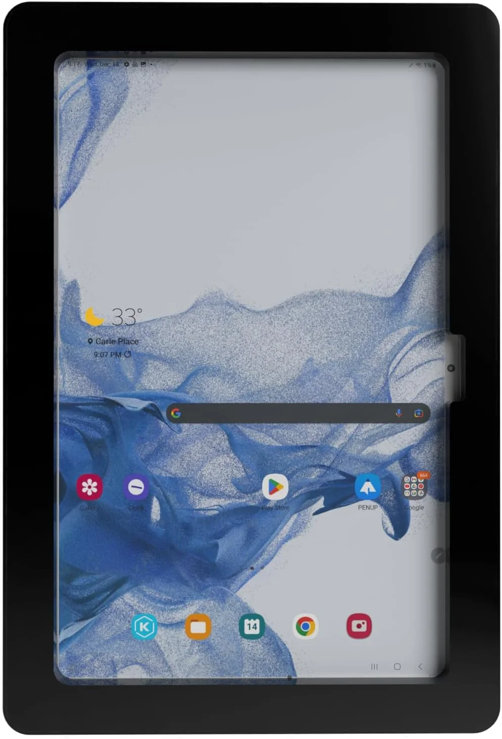 محفظه ضد سرقت اکریلیک VESA تَب‌کِر برای گلکسی TAB S10 FE+ 13.1 اینچ به همراه کیت نصب دیواری رایگان و کابل شارژ 90 درجه (مشکی)