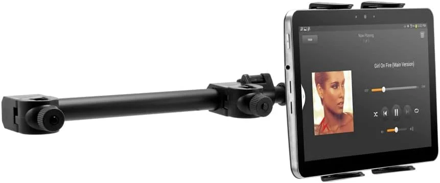 پایه نگهدارنده تبلت پشت صندلی خودرو ARKON Mounts با بازوی مرکزی و گیره Slim-Grip | مناسب برای سرگرمی مسافران | سازگار با آیپد، سامسونگ، کیندل و غیره | TAB3-RSHM