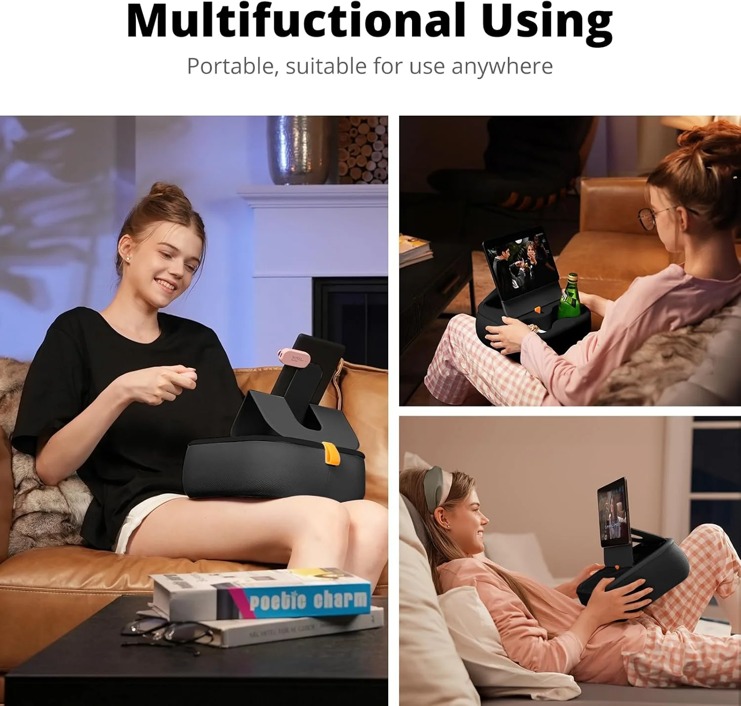 پایه نگهدارنده تبلت مغناطیسی، بالشتک تبلت با دو حلقه مغناطیسی، سازگار با تلفن های 4 تا 13 اینچی، تبلت ها، کتابخوان های الکترونیکی، پایه بالشتکی راحت برای لپ، میز، تخت، مشکی پایه نگهدارنده تبلت مغناطیسی، بالشتک تبلت با دو حلقه مغناطیسی، سازگار با تلفن های 4 تا 13 اینچی، تبلت ها، کتابخوان های الکترونیکی، پایه بالشتکی راحت برای لپ، میز، تخت، مشکی