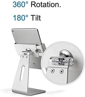 نگهدارنده تبلت AP-7S آلومینیومی با حرکت کامل مناسب تبلت های 7 تا 13 اینچی، پایه تبلت جهانی با قابلیت چرخش 360 درجه و شیب 180 درجه نگهدارنده تبلت AP-7S آلومینیومی با حرکت کامل مناسب تبلت های 7 تا 13 اینچی، پایه تبلت جهانی با قابلیت چرخش 360 درجه و شیب 180 درجه