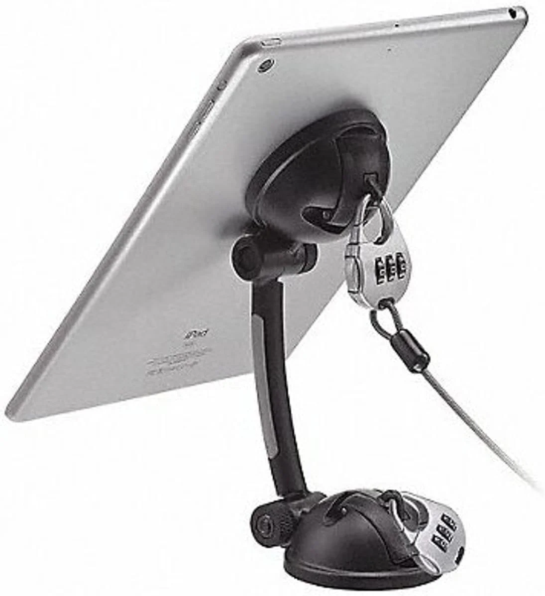 پایه نگهدارنده مکشی قوی CTA Digital با قفل ضد سرقت و صفحه چسبی و قفل ترکیبی قابل تنظیم مجدد برای اتصال تبلت ها و تلفن های هوشمند به میزها، سطوح و دیوارها (PAD-SMT) پایه نگهدارنده مکشی قوی CTA Digital با قفل ضد سرقت و صفحه چسبی و قفل ترکیبی قابل تنظیم مجدد برای اتصال تبلت ها و تلفن های هوشمند به میزها، سطوح و دیوارها (PAD-SMT)