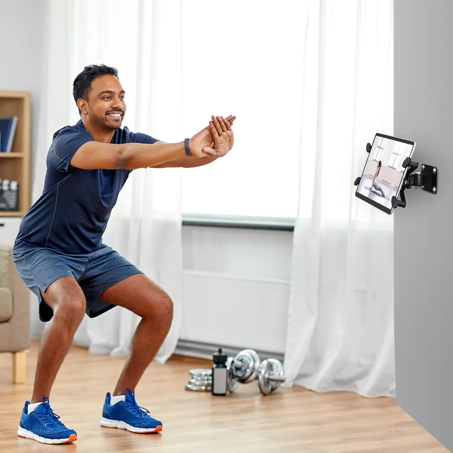 پایه دیواری تبلت، مناسب برای تبلت های 7 تا 13 اینچی، منازل، کلاس های درس، مراکز درمانی، کسب و کارها (مشکی)