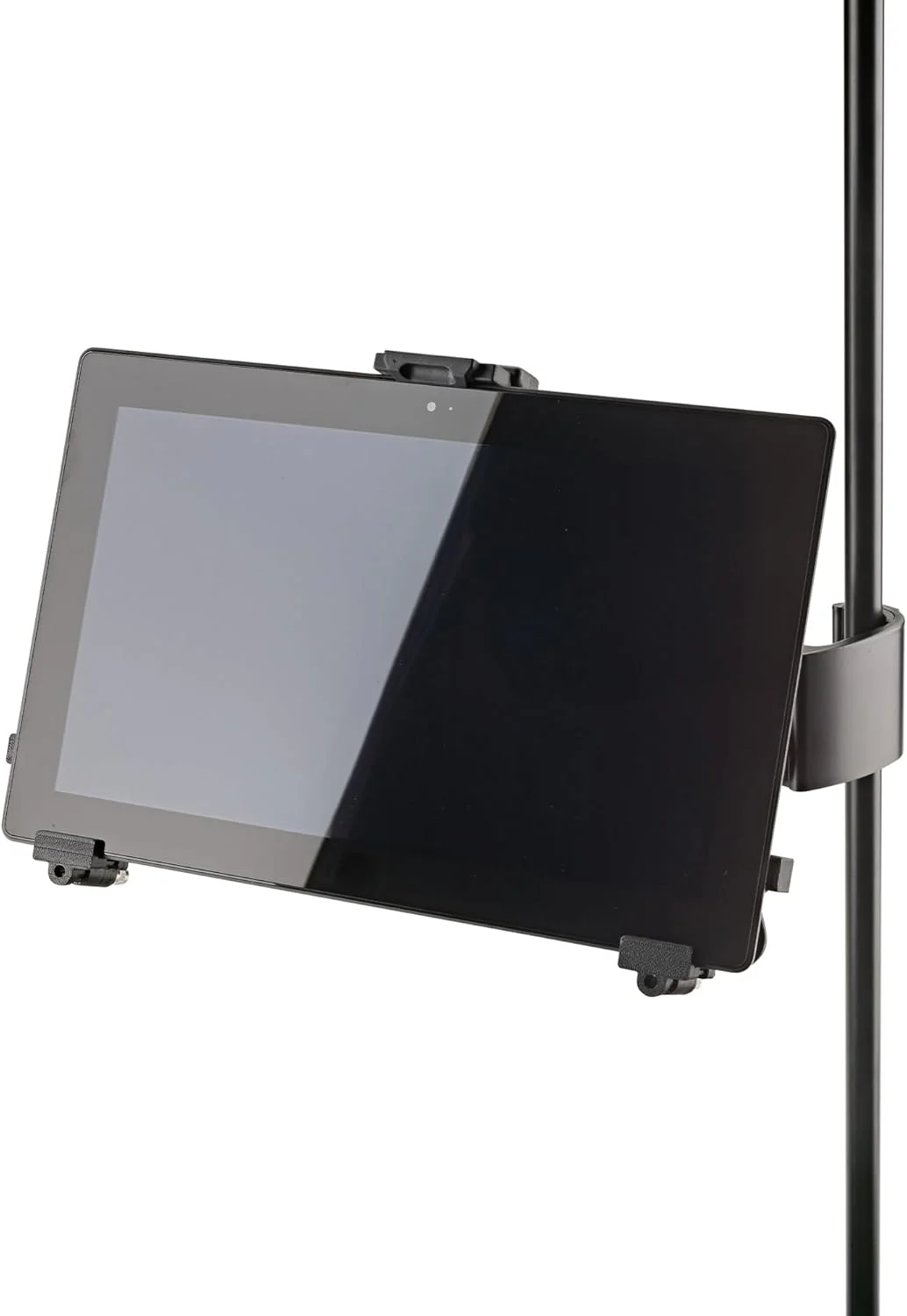 نگهدارنده تبلت/آیپد K&M Konig & Meyer 19791.016.55 برای پایه میکروفون - تغییر از حالت افقی به عمودی - درجه حرفه ای برای همه نوازندگان - استفاده استودیویی یا از راه دور در خانه - ساخت آلمان - مشکی