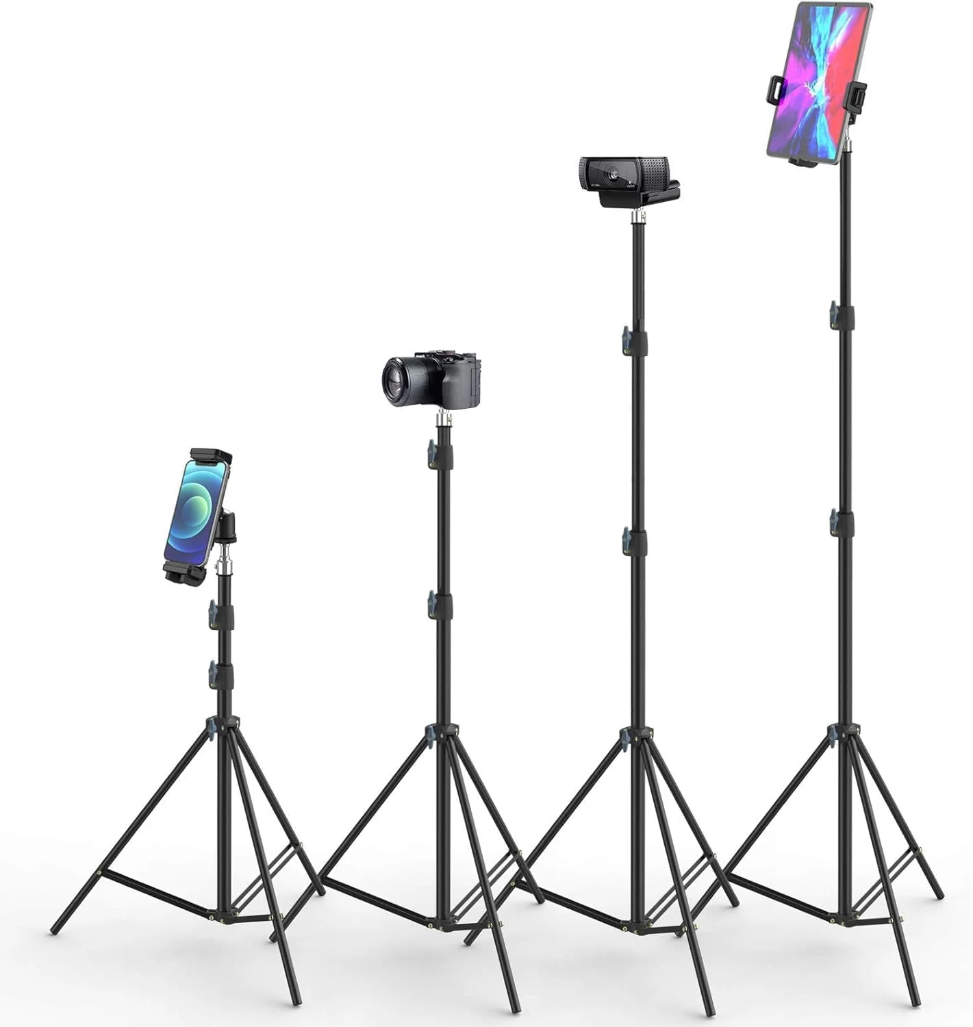 پایه نگهدارنده تبلت و گوشی موبایل Smatree، تاشو، مناسب برای آیپد 11 تا 13 اینچ A16 2025، آیپد ایر M3 2025، آیپد پرو M4، آیفون 16 پرو/آیپد مینی 7، تبلت/وب کم لاجیتک، ارتفاع قابل تنظیم 70 تا 210 سانتی متر پایه نگهدارنده تبلت و گوشی موبایل Smatree، تاشو، مناسب برای آیپد 11 تا 13 اینچ A16 2025، آیپد ایر M3 2025، آیپد پرو M4، آیفون 16 پرو/آیپد مینی 7، تبلت/وب کم لاجیتک، ارتفاع قابل تنظیم 70 تا 210 سانتی متر