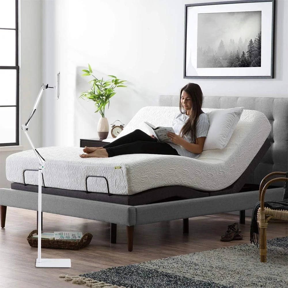 پایه نگهدارنده تبلت و گوشی قابل تنظیم، چرخش 360 درجه، فلزی، سازگار با آیپد/آیفون/آیپد پرو (صفحه نمایش 4.5 تا 12.9 اینچ) برای کیندل، گوشی (سفید) پایه نگهدارنده تبلت و گوشی قابل تنظیم، چرخش 360 درجه، فلزی، سازگار با آیپد/آیفون/آیپد پرو (صفحه نمایش 4.5 تا 12.9 اینچ) برای کیندل، گوشی (سفید)