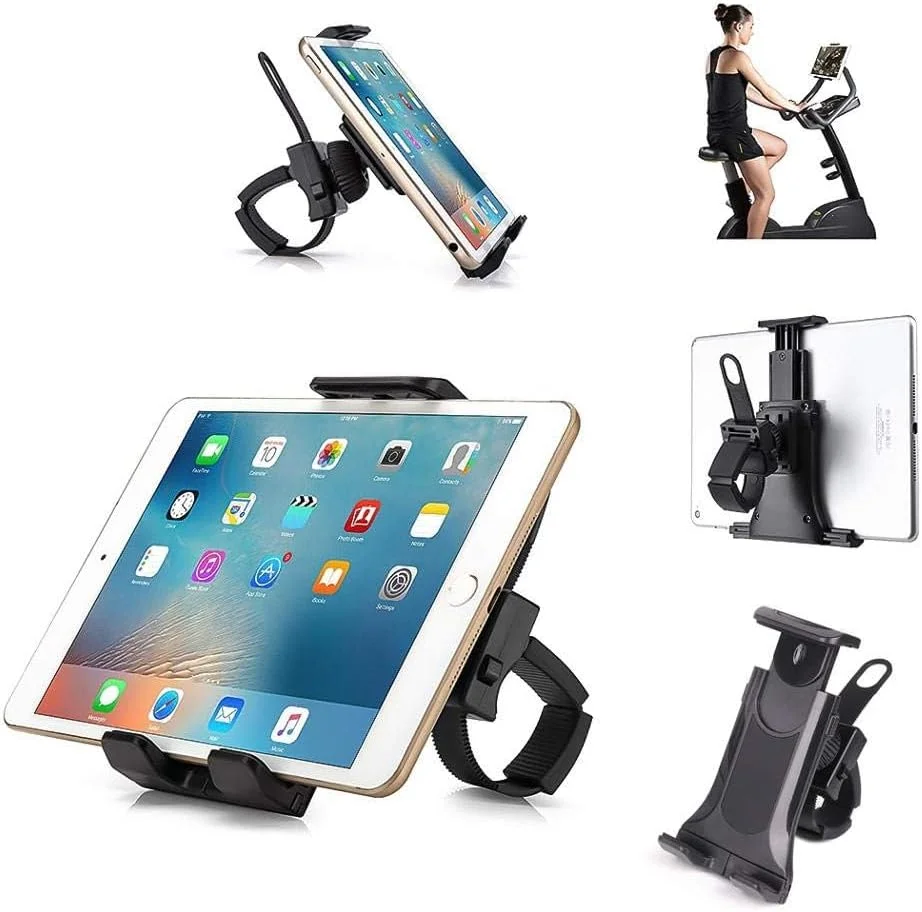 پایه نگهدارنده تبلت و گوشی هوشمند جدید برای دوچرخه ثابت، خودرو، کالسکه، گاری گلف، سبد خرید، کمپینگ، میز کار، باشگاه، دوچرخه ورزشی، الپتیکال - مناسب برای هر نوع دسته پایه نگهدارنده تبلت و گوشی هوشمند جدید برای دوچرخه ثابت، خودرو، کالسکه، گاری گلف، سبد خرید، کمپینگ، میز کار، باشگاه، دوچرخه ورزشی، الپتیکال - مناسب برای هر نوع دسته