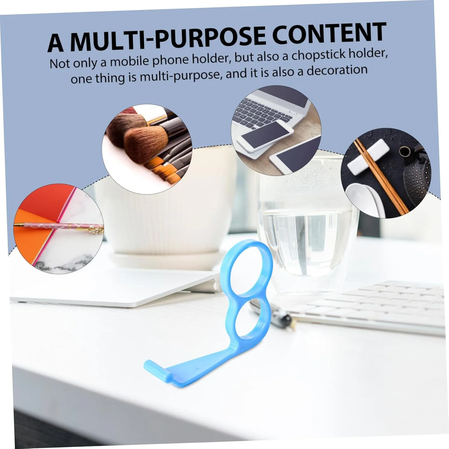 ۴ عدد نگهدارنده انگشتی تلفن: نگهدارنده حلقه ای تلفن همراه پلاستیکی ۲ سوراخه بند انگشتی کوچک برای دست