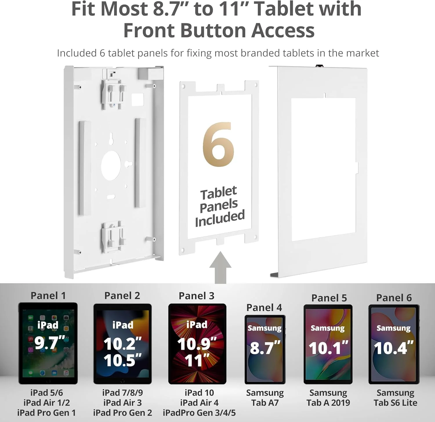 پایه امنیتی کیوسک رومیزی قفل‌دار SIIG برای آیپد/ایر/پرو/تبلت‌های اندرویدی 8.7 تا 11 اینچی (CE-MT3N11-S1)