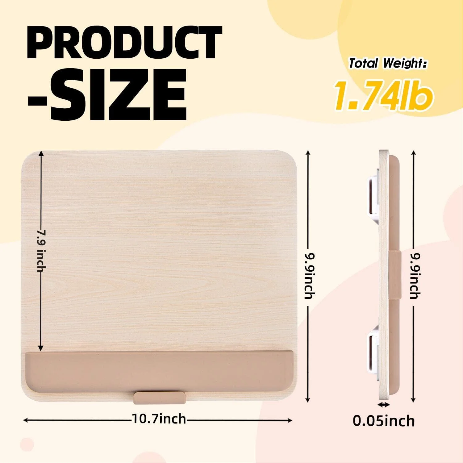 پایه چوبی تبلت برای آیپد پرو ۱۲.۹/۱۱، ایر، مینی، فایر اچ دی، سامسونگ گلکسی تب و غیره - پایه قابل تنظیم قابل حمل برای طراحی/میز/نوشتن/تماشا