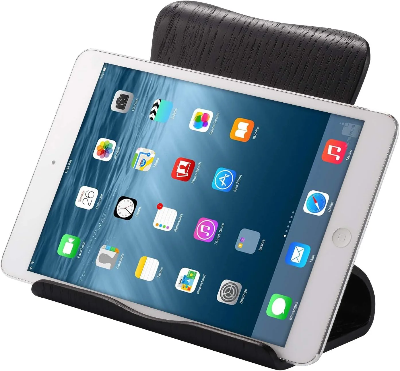 پایه نگهدارنده چوبی تبلت SAMDI: مناسب برای آیپد پرو 9.7، 10.5، ایر مینی 2 3 4، کیندل، تب، کتابخوان الکترونیکی و سایر تبلت ها (4-13 اینچ) - چوب بلوط مشکی