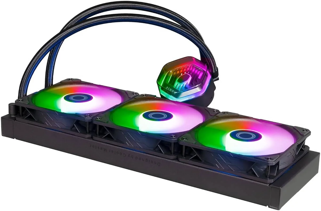 خنک کننده مایع AIO با حلقه بسته Cooler Master MasterLiquid 360 Atmos ARGB، پمپ قابل تنظیم، فن های SickleFlow Edge PWM، رادیاتور 360 میلی متری، CryoFuze، AM5/AM4، LGA1700/1851/1200، مشکی | MLX-D36M-A25PZ-R1