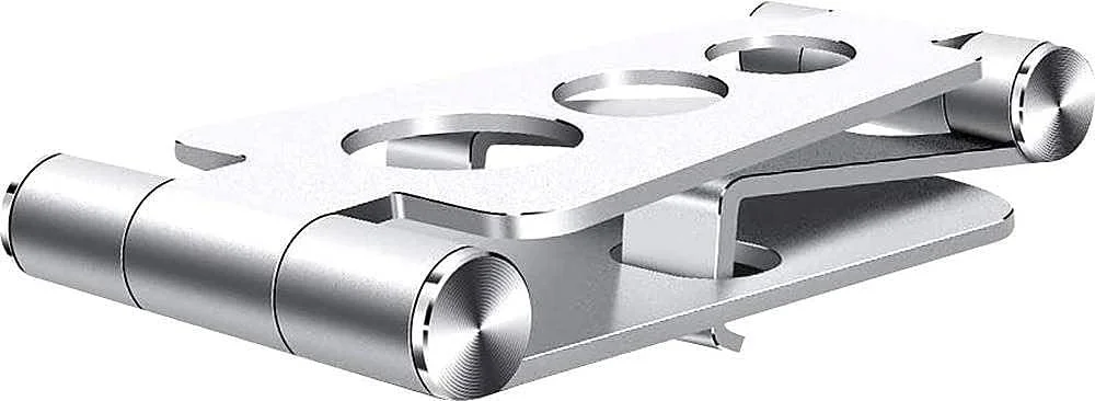 پایه تبلت و موبایل تاشو SaharaCase مناسب برای اکثر تلفن های همراه و تبلت ها تا 10 اینچ [ساخته شده از آلیاژ آلومینیوم] محافظت قوی و ضد لغزش (نقره ای)