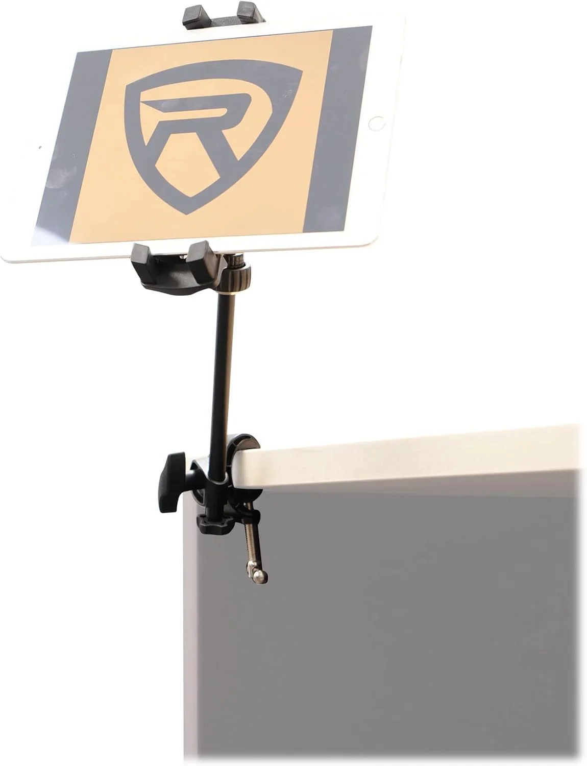 نگهدارنده تبلت/آیفون/گوشی هوشمند Rockville iStand 44، گیره برای اتصال به پایه/میز، مناسب برای دستگاه های 4.7 تا 12.9 اینچی، چرخش 360 درجه، گیره محکم، برای نوازندگان/ارائه دهندگان