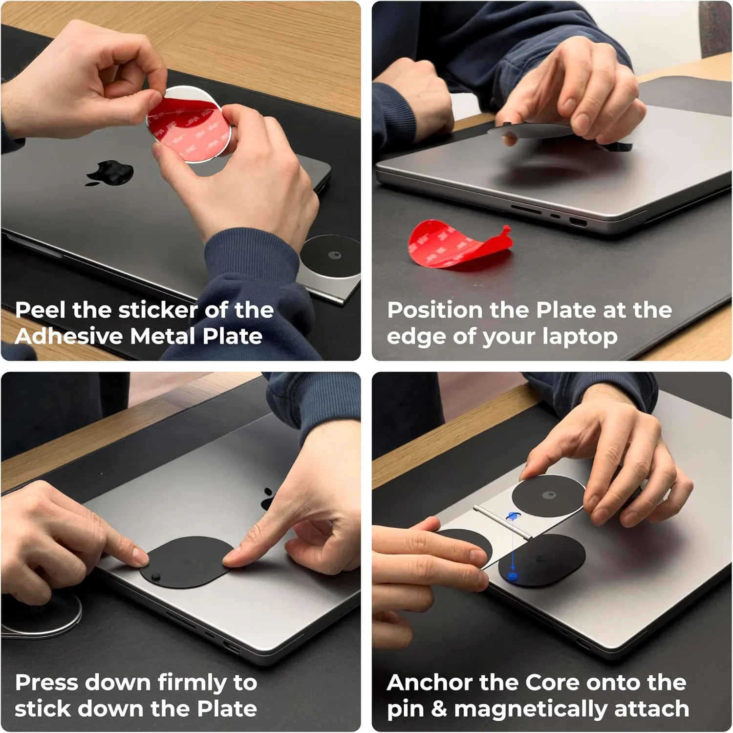 کیت تبلت Rolling Square Edge Pro - پایه نگهدارنده مغناطیسی گوشی و تبلت، لوازم جانبی استند کارآمد و بهره وری، سازگار با MagSafe، سازگار با هر تبلت یا گوشی، مشکی