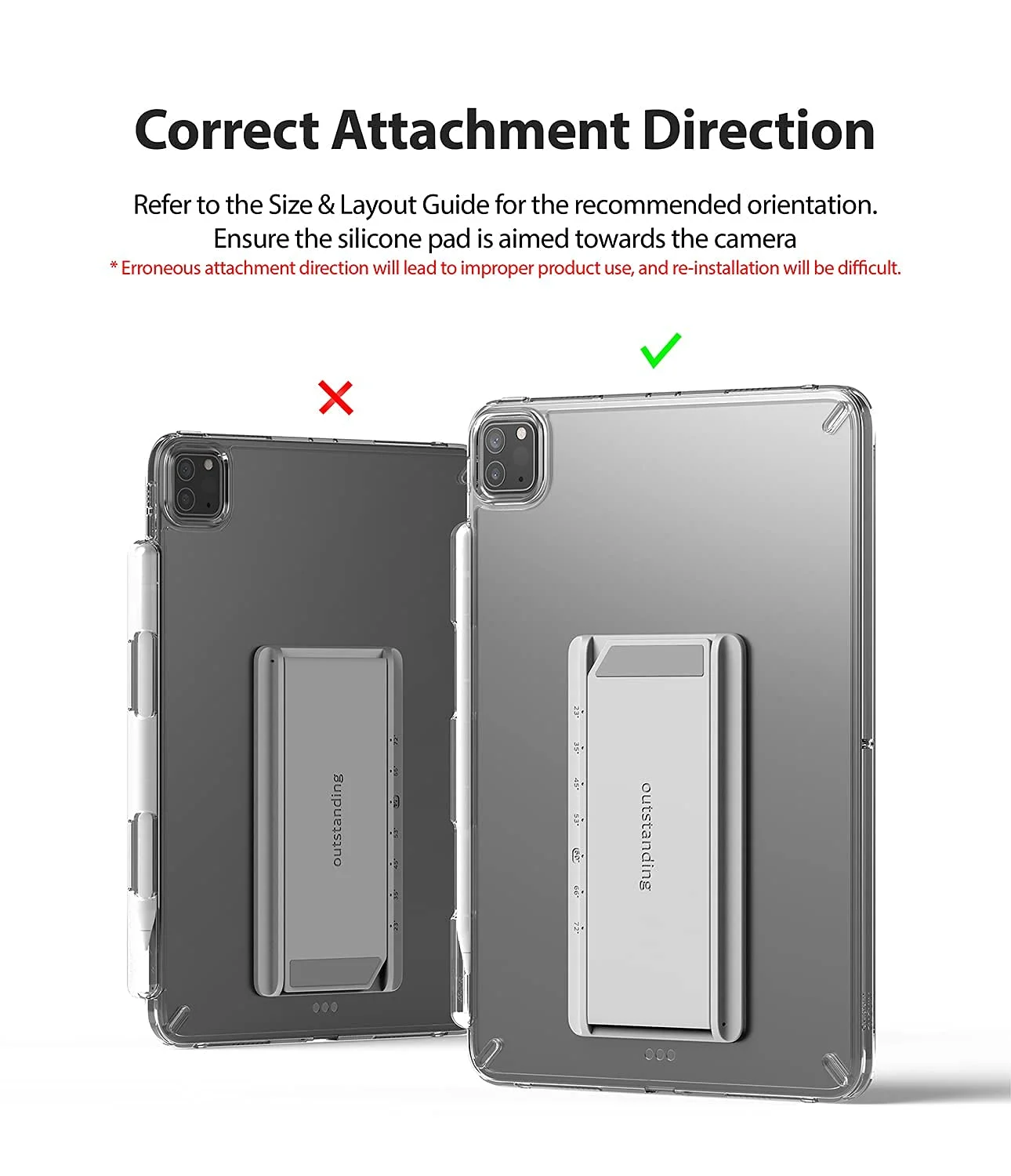 پایه تبلت یونیورسال رینکه با استند فنری و قابلیت تنظیم زاویه و اتصال چسبی برای آیپد، تبلت، کتابخوان الکترونیکی و غیره - خاکستری تیره