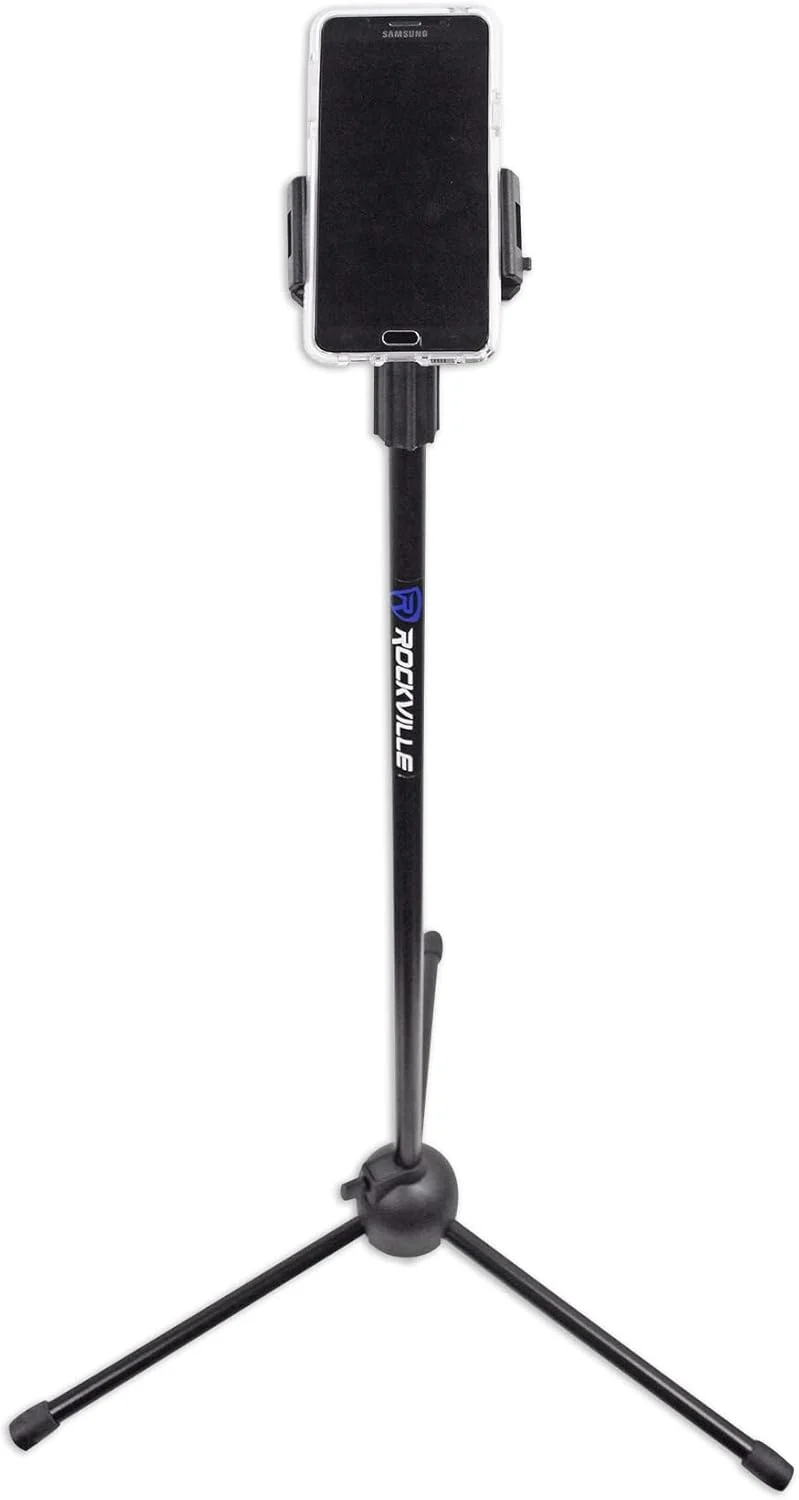 پایه سه پایه قابل تنظیم Rockville IPS20 برای تبلت و تلفن، مناسب برای همه، چرخش 360 درجه، طراحی تاشو، ایده آل برای نوازندگان، ارائه دهندگان و سازندگان محتوا پایه سه پایه قابل تنظیم Rockville IPS20 برای تبلت و تلفن، مناسب برای همه، چرخش 360 درجه، طراحی تاشو، ایده آل برای نوازندگان، ارائه دهندگان و سازندگان محتوا