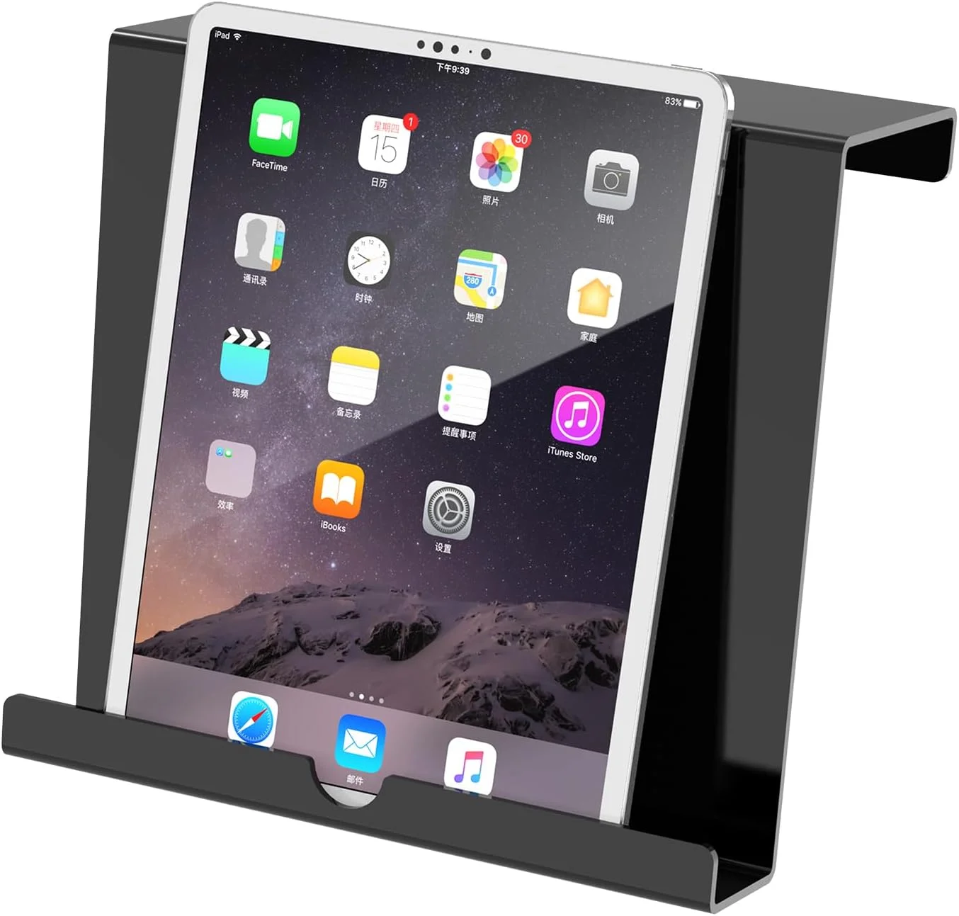 نگهدارنده تبلت تردمیل، پایه مطالعه دوچرخه ثابت، نگهدارنده کتاب اکریلیک، پایه اکریلیک مشکی برای تبلت، مجلات و کتاب ها (21.59 x 24.13 x 7.11 سانتی متر)