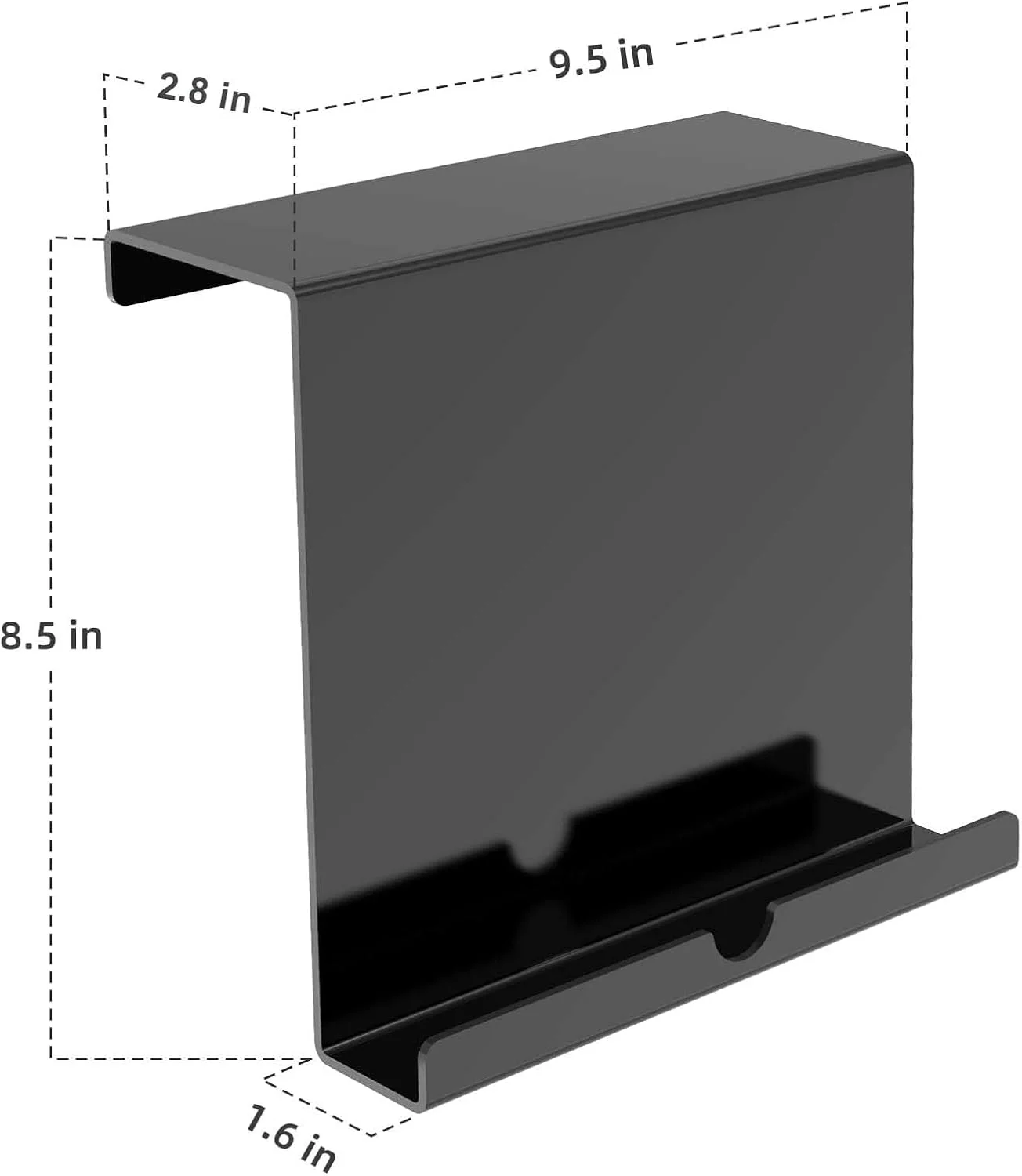 نگهدارنده تبلت تردمیل، پایه مطالعه دوچرخه ثابت، نگهدارنده کتاب اکریلیک، پایه اکریلیک مشکی برای تبلت، مجلات و کتاب ها (21.59 x 24.13 x 7.11 سانتی متر)