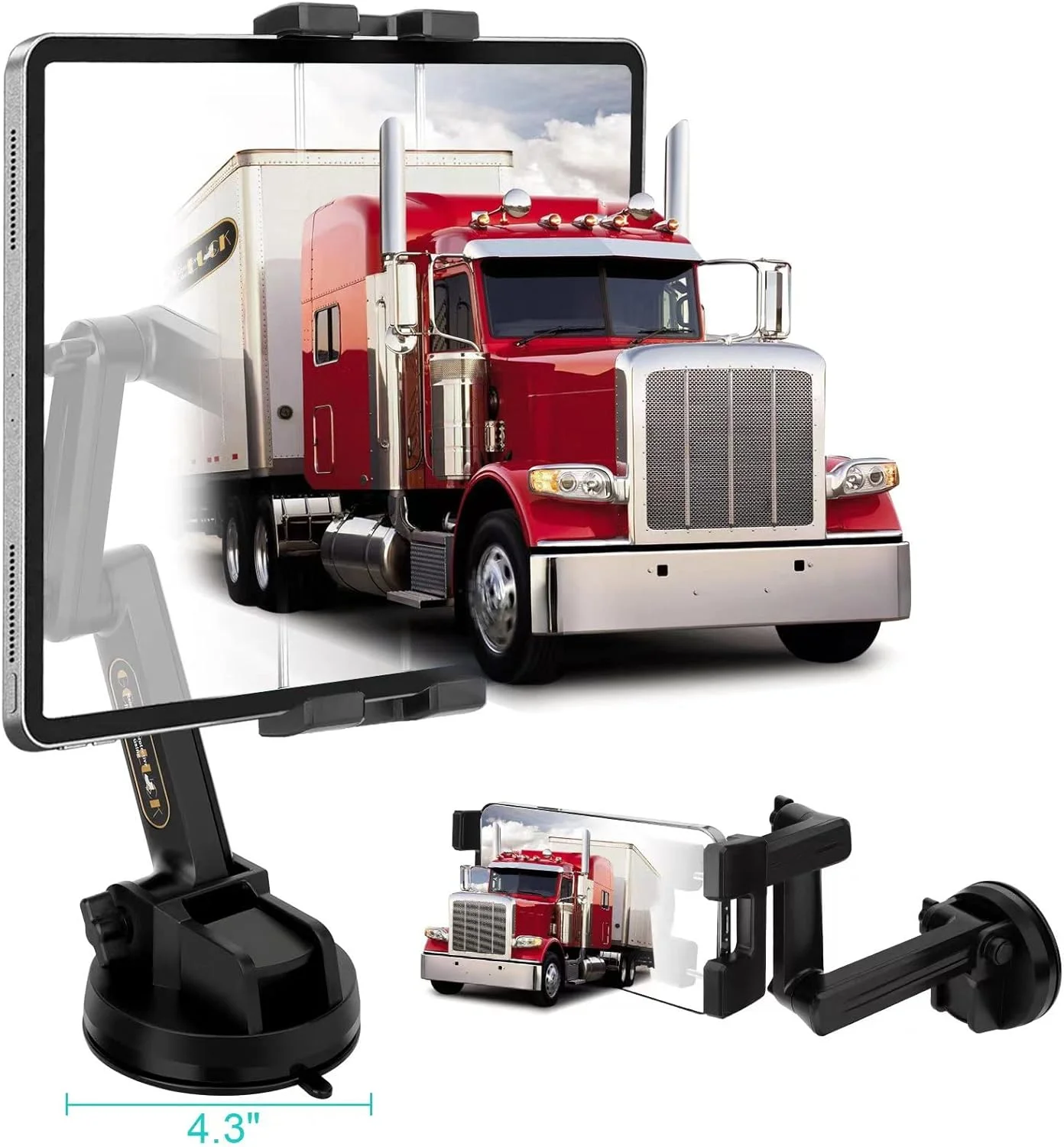 پایه تبلت آیپد پرو 12.9 اینچی، پایه مکنده 4 اینچی، بازوی 16 اینچی، سازگاری گسترده، محافظت کامل، شارژ آسان، ساختار محکم پایه تبلت آیپد پرو 12.9 اینچی، پایه مکنده 4 اینچی، بازوی 16 اینچی، سازگاری گسترده، محافظت کامل، شارژ آسان، ساختار محکم