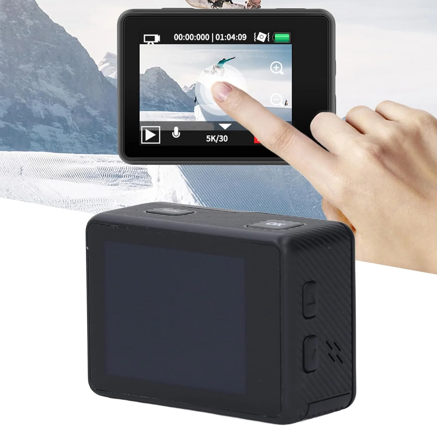 دوربین زیرآبی 48 مگاپیکسلی با الگوی دوگانه جلو و عقب، زاویه دید گسترده 170 درجه، 128 گیگابایت به همراه میکروفون بی سیم دوربین زیرآبی 48 مگاپیکسلی با الگوی دوگانه جلو و عقب، زاویه دید گسترده 170 درجه، 128 گیگابایت به همراه میکروفون بی سیم