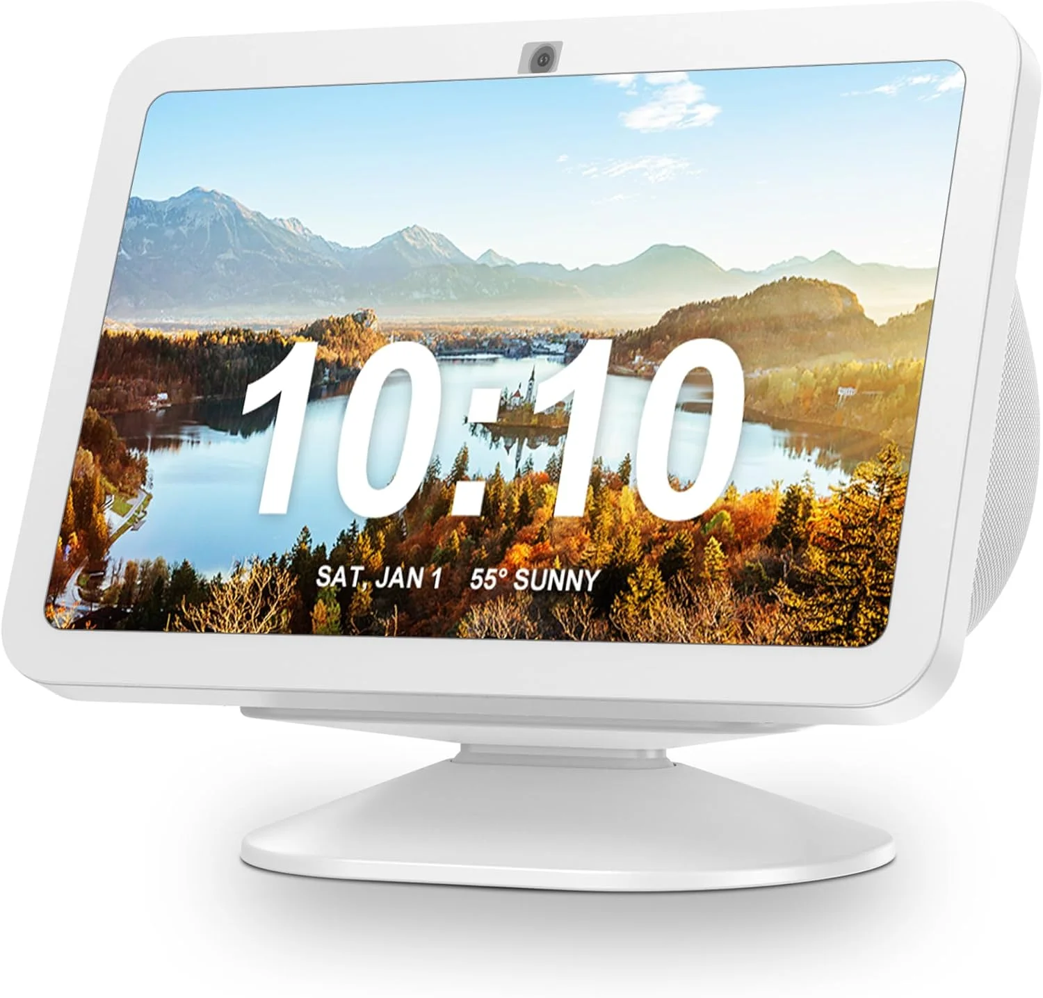 پایه PlusAcc برای Show 8 (نسل 3) - نگهدارنده قابل تنظیم شیب، لوازم جانبی پایه رومیزی سازگار با مدل های آیفون و Show 8 نسل 3، پایه ضد لغزش (سفید)