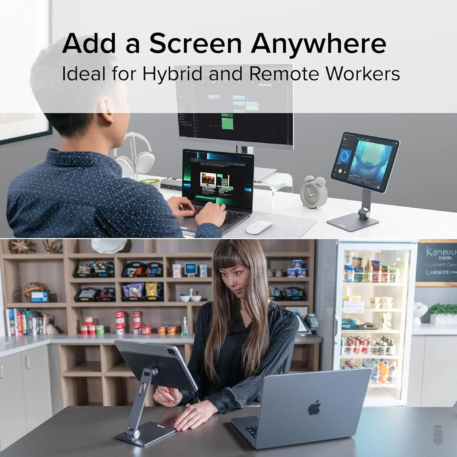 نگهدارنده تبلت مغناطیسی پلاگبل برای آیپد پرو 11 (نسل 1/2/3/4، M2)، آیپد ایر 10.9/11 (نسل 4/5، M2)، سازگار با MagSafe، پایه تاشو قابل حمل با چرخش 360 درجه (AMS-STAND11)