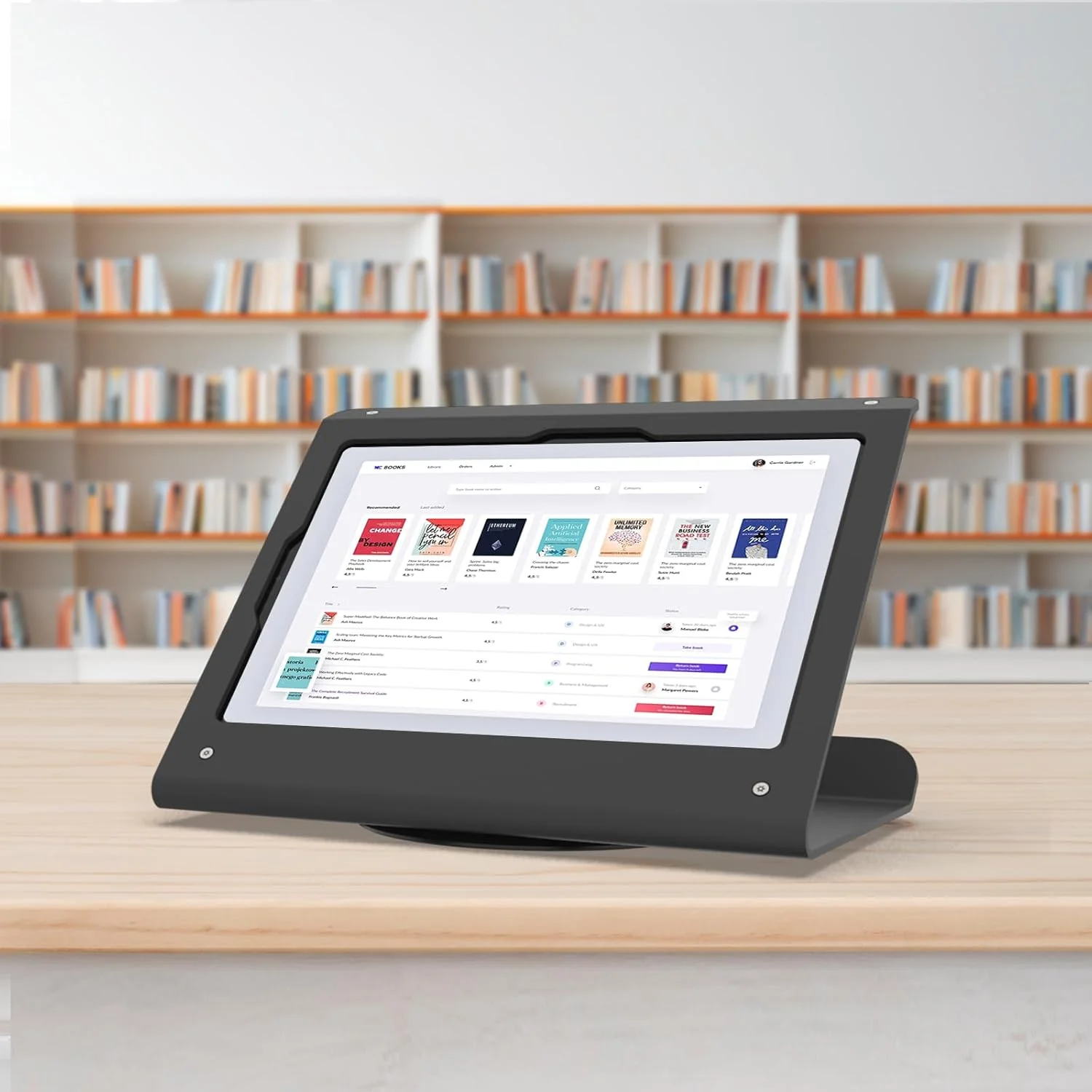 پایه تبلت کیوسکی مناسب برای آیپد نسل 10 با صفحه نمایش 10.9 اینچ، ایر 4 و 5 با صفحه نمایش 10.9 اینچ، 11 اینچ (A16)، پرو 11 اینچ نسل 1، 2، 3 و 4، ایر 11 اینچ، پایه تبلت POS تجاری، پایه چرخان 360 درجه، مشکی