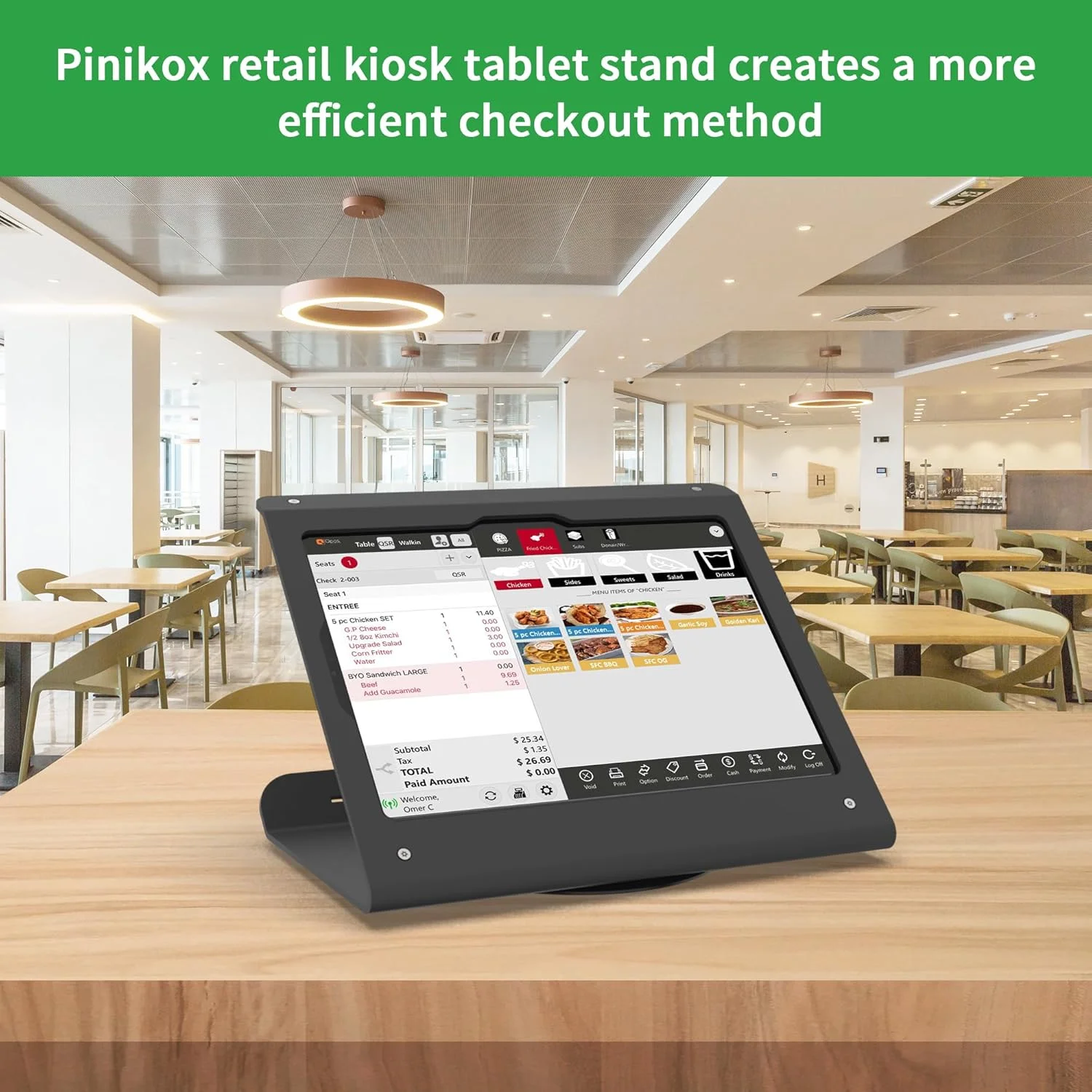 پایه تبلت کیوسکی مناسب برای آیپد نسل 10 با صفحه نمایش 10.9 اینچ، ایر 4 و 5 با صفحه نمایش 10.9 اینچ، 11 اینچ (A16)، پرو 11 اینچ نسل 1، 2، 3 و 4، ایر 11 اینچ، پایه تبلت POS تجاری، پایه چرخان 360 درجه، مشکی پایه تبلت کیوسکی مناسب برای آیپد نسل 10 با صفحه نمایش 10.9 اینچ، ایر 4 و 5 با صفحه نمایش 10.9 اینچ، 11 اینچ (A16)، پرو 11 اینچ نسل 1، 2، 3 و 4، ایر 11 اینچ، پایه تبلت POS تجاری، پایه چرخان 360 درجه، مشکی