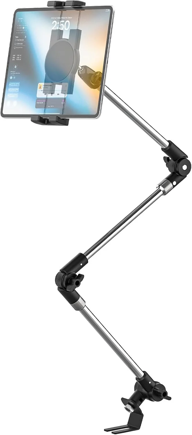 پایه نگهدارنده تبلت و گوشی برای خودرو، کامیون، مناسب برای دستگاههای 4.7 تا 13 اینچ - پایه نگهدارنده تبلت با میله صندلی مقاوم برای کف خودرو، سازگار با آیپد پرو/ایر/مینی، گلکسی تب، آیفون، تبلتها پایه نگهدارنده تبلت و گوشی برای خودرو، کامیون، مناسب برای دستگاههای 4.7 تا 13 اینچ - پایه نگهدارنده تبلت با میله صندلی مقاوم برای کف خودرو، سازگار با آیپد پرو/ایر/مینی، گلکسی تب، آیفون، تبلتها