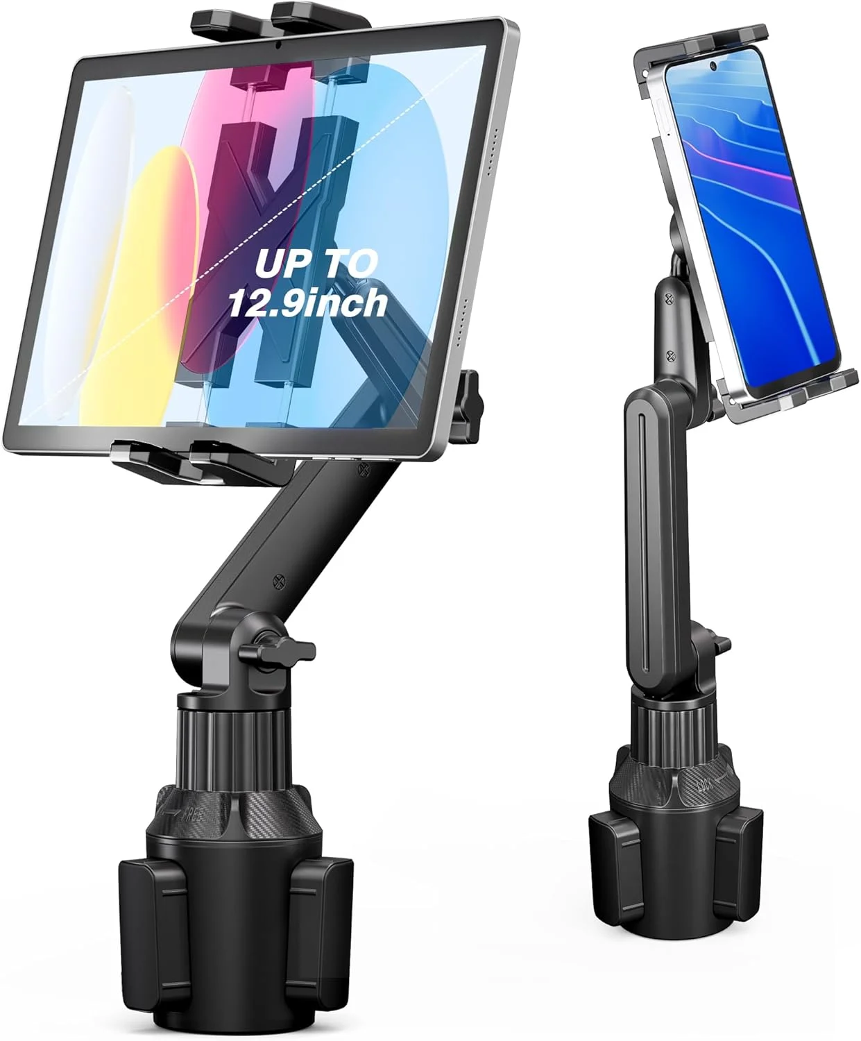 پایه نگهدارنده تبلت و گوشی موبایل Peastrex برای خودرو، پایه لیوانی با بازوی قابل تنظیم 15 اینچی برای تبلت و آیفون 4.7 تا 13 اینچی، آیپد پرو ایر مینی، فایر، آیفون 16 15، گلکسی S25 S24 Z Fold 6 5 پایه نگهدارنده تبلت و گوشی موبایل Peastrex برای خودرو، پایه لیوانی با بازوی قابل تنظیم 15 اینچی برای تبلت و آیفون 4.7 تا 13 اینچی، آیپد پرو ایر مینی، فایر، آیفون 16 15، گلکسی S25 S24 Z Fold 6 5