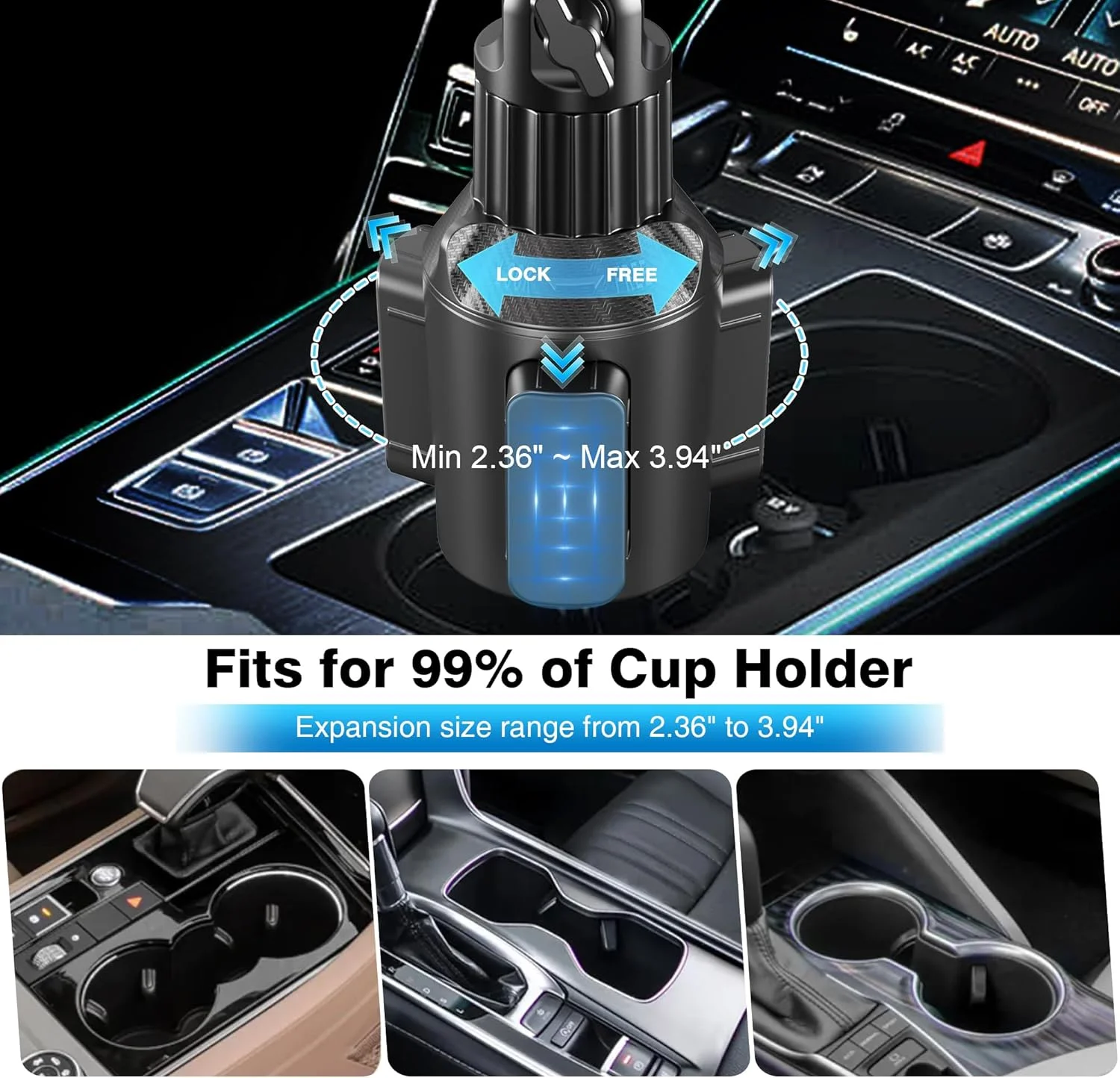 پایه نگهدارنده تبلت و گوشی موبایل Peastrex برای خودرو، پایه لیوانی با بازوی قابل تنظیم 15 اینچی برای تبلت و آیفون 4.7 تا 13 اینچی، آیپد پرو ایر مینی، فایر، آیفون 16 15، گلکسی S25 S24 Z Fold 6 5