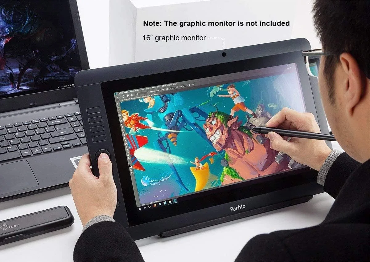 پایه تبلت طراحی یونیورسال Parblo PR 100 قابل تنظیم برای تبلت های طراحی گرافیکی دیجیتال 10 تا 16 اینچی، تبلت های هنری و لپ تاپ ها