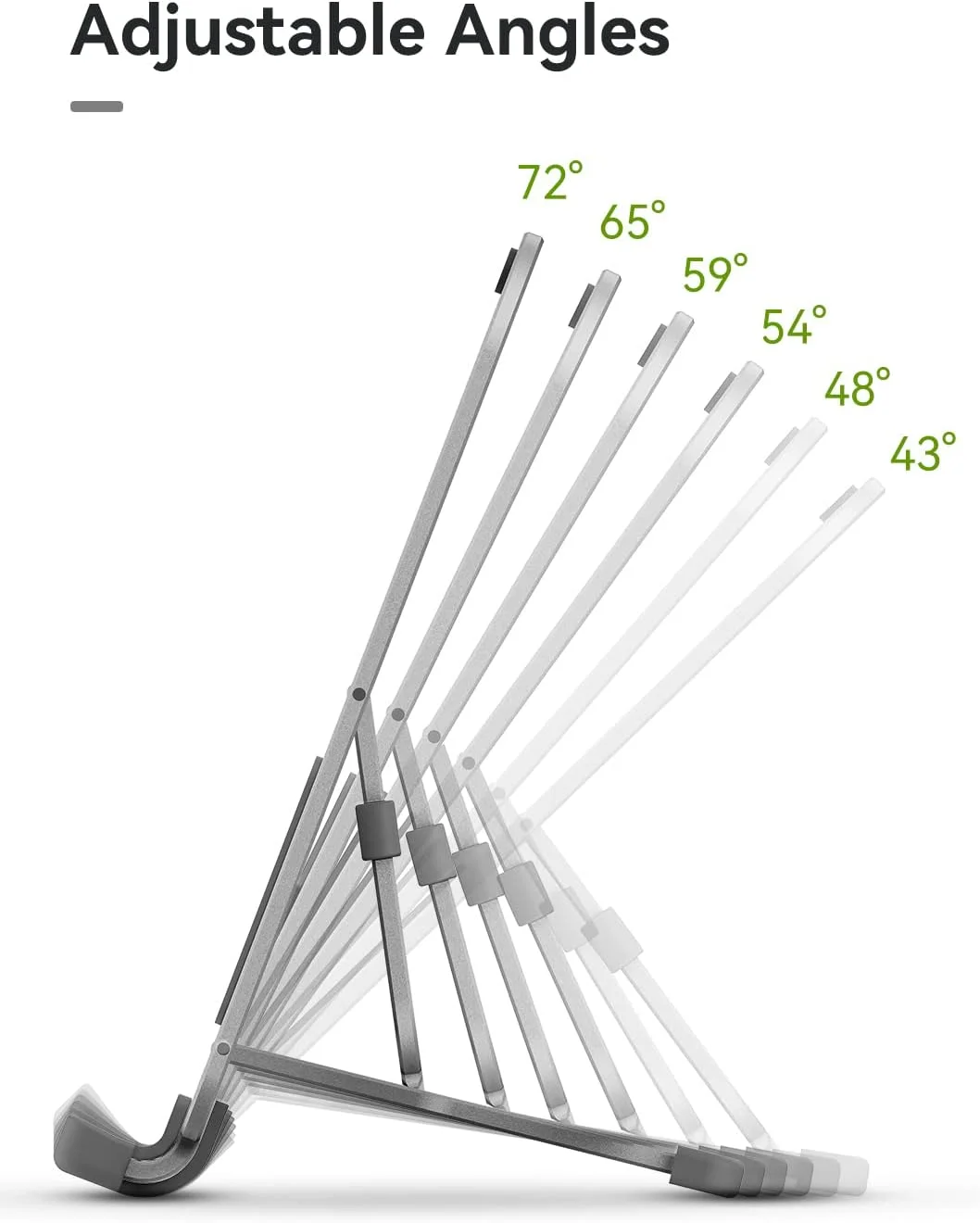 پایه تبلت Parblo PR114، پشتیبانی تا 11 اینچ، 6 زاویه قابل تنظیم، تاشو و حمل آسان