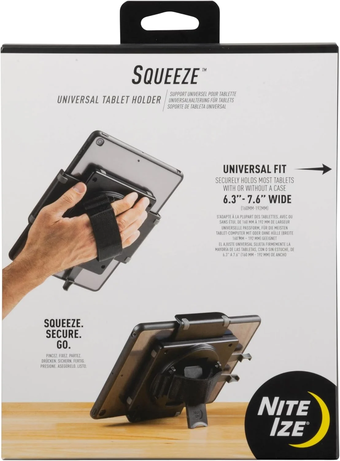 نگهدارنده تبلت یونیورسال Nite Ize Squeeze، پایه تبلت و بند گردنی مناسب برای آیپد/گلکسی تب/سرفیس پرو