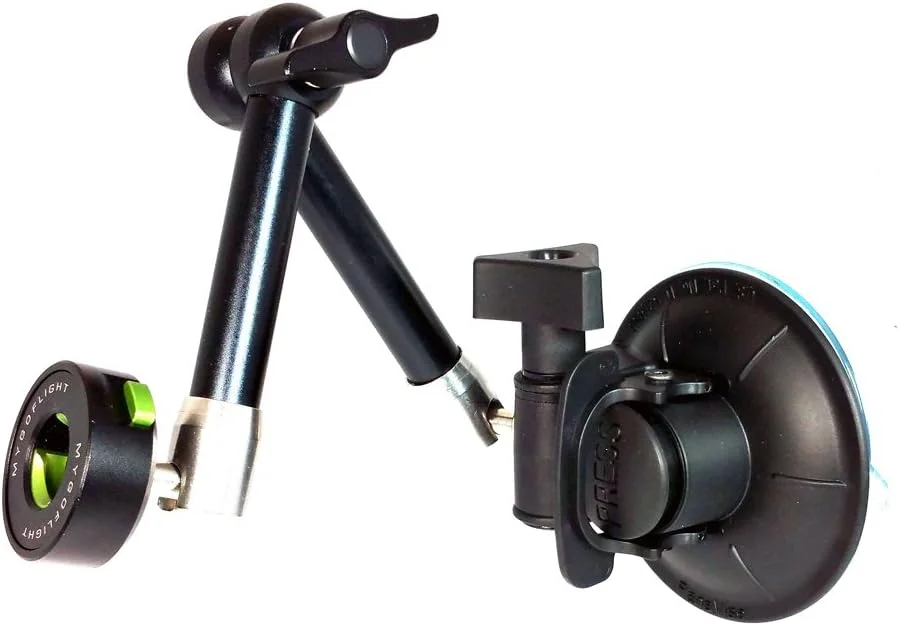 پایه نگهدارنده مکنده انعطاف پذیر بازویی اسپرت – یونیورسال برای آیفون، آیپد، تبلت اندروید، تلفن، دوربین، GPS و ELD برای نصب روی شیشه جلو، پنجره و داشبورد هواپیما، هلیکوپتر، ماشین، RV، کامیون و قایق