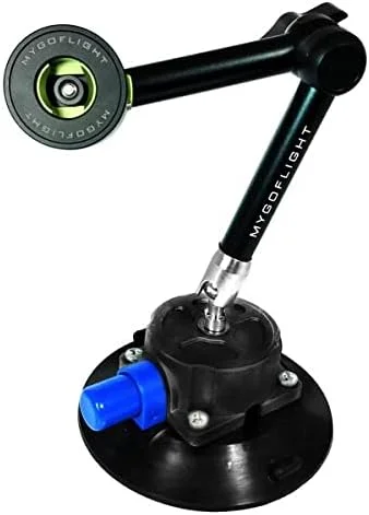 نگهدارنده تبلت و آیپد با بازوی منعطف و مکنده قوی، چرخش 360 درجه، رنگ مشکی و آبی (MNT-1810)