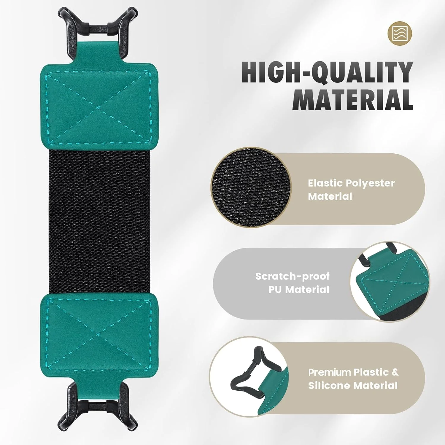 بند دستی امنیتی MoKo برای تبلتهای کتابخوان الکترونیکی 6 تا 8 اینچی، بند دستی الاستیک چند منظوره، نگهدارنده سبک وزن انگشتی، کمربند مشکی، سبز یشمی بند دستی امنیتی MoKo برای تبلتهای کتابخوان الکترونیکی 6 تا 8 اینچی، بند دستی الاستیک چند منظوره، نگهدارنده سبک وزن انگشتی، کمربند مشکی، سبز یشمی